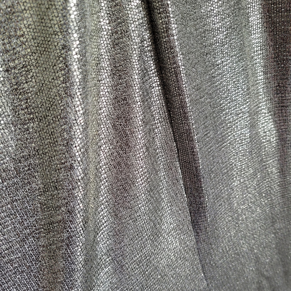 Betsy & Adam Silver Metallic Evening Dress - Picture 6 of 10